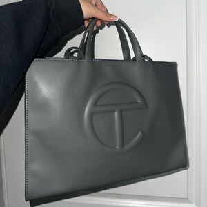 Telfar Gray Shopping Bag
